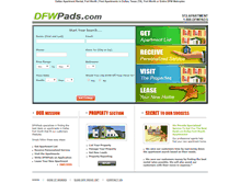 Tablet Screenshot of dfwpads.com